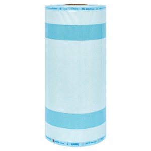 Материал упаковочный для стерилизации: Рулоны комбинированные со складками «СтериТ®» с индикаторами 1 класса РКС, 70ммх20ммх100м