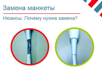 Замена манжеты на узи датчике