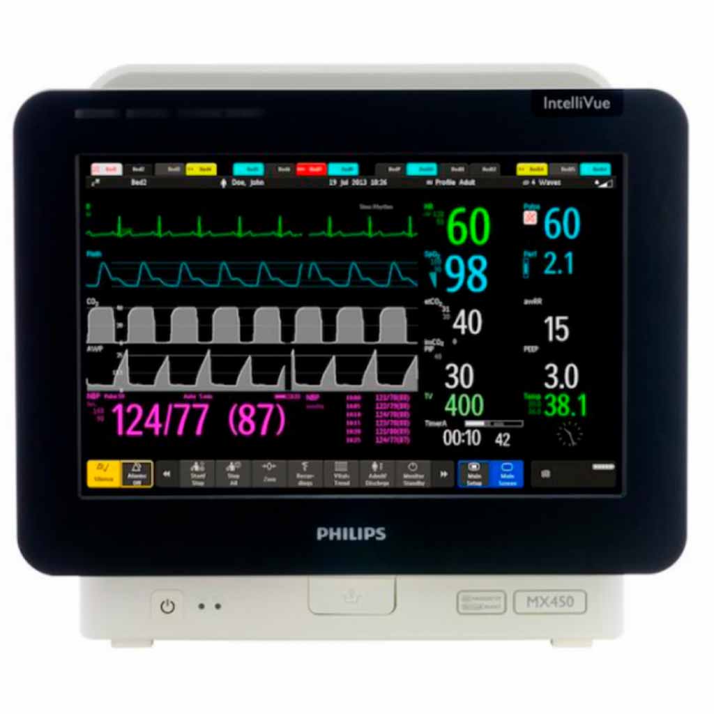 Монитор пациента Philips IntelliVue MX450 от официального поставщика по низкой цене. Быстрая доставка по всей РФ