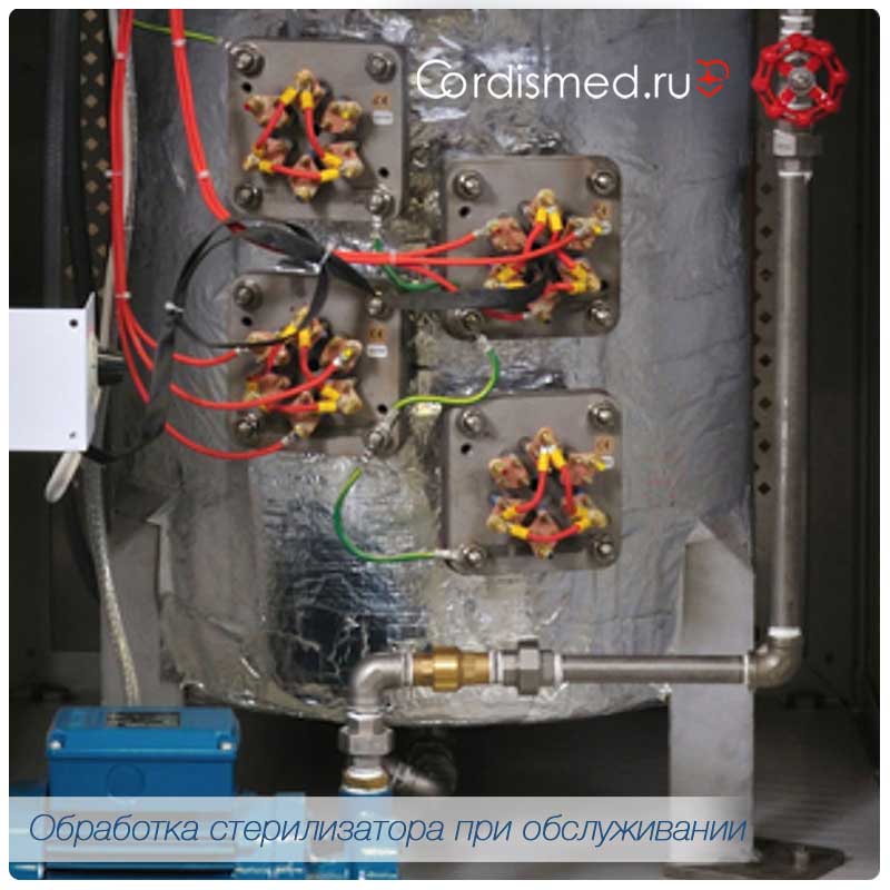 Дезинфекция и обработка внутренних систем  парового стерилизатора автоклава